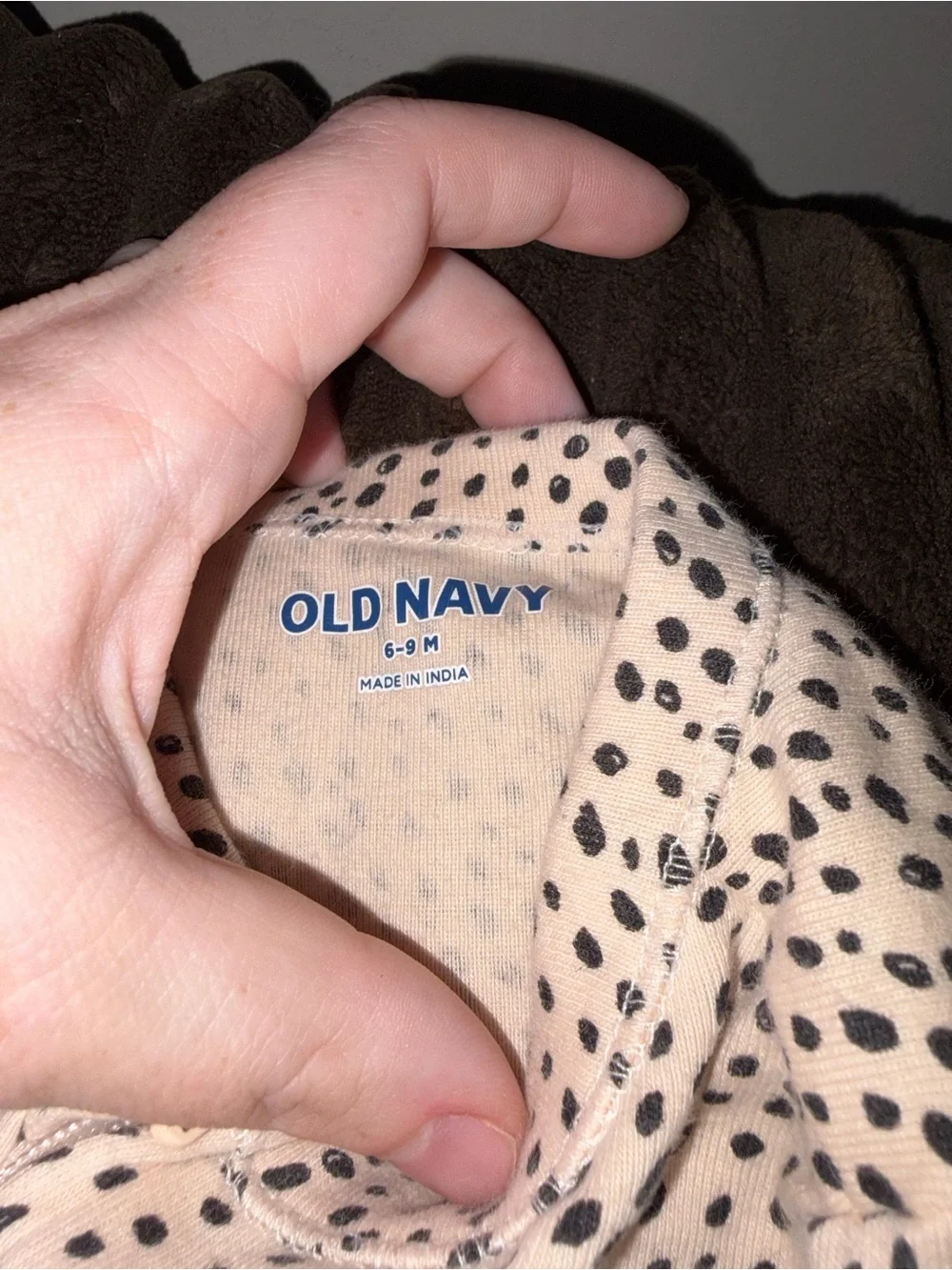 Neutral Cheetah Print Long Sleeve Baby One-Piece